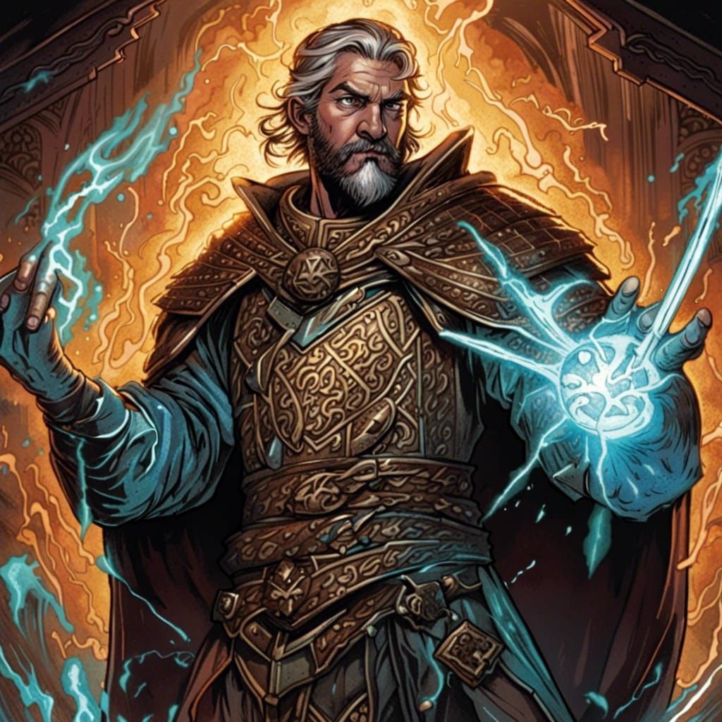 Sir Lamorak being blessed with Bragi's magic