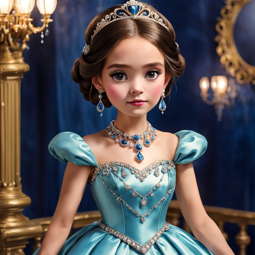 Elegant Princess Ready for the Ball
