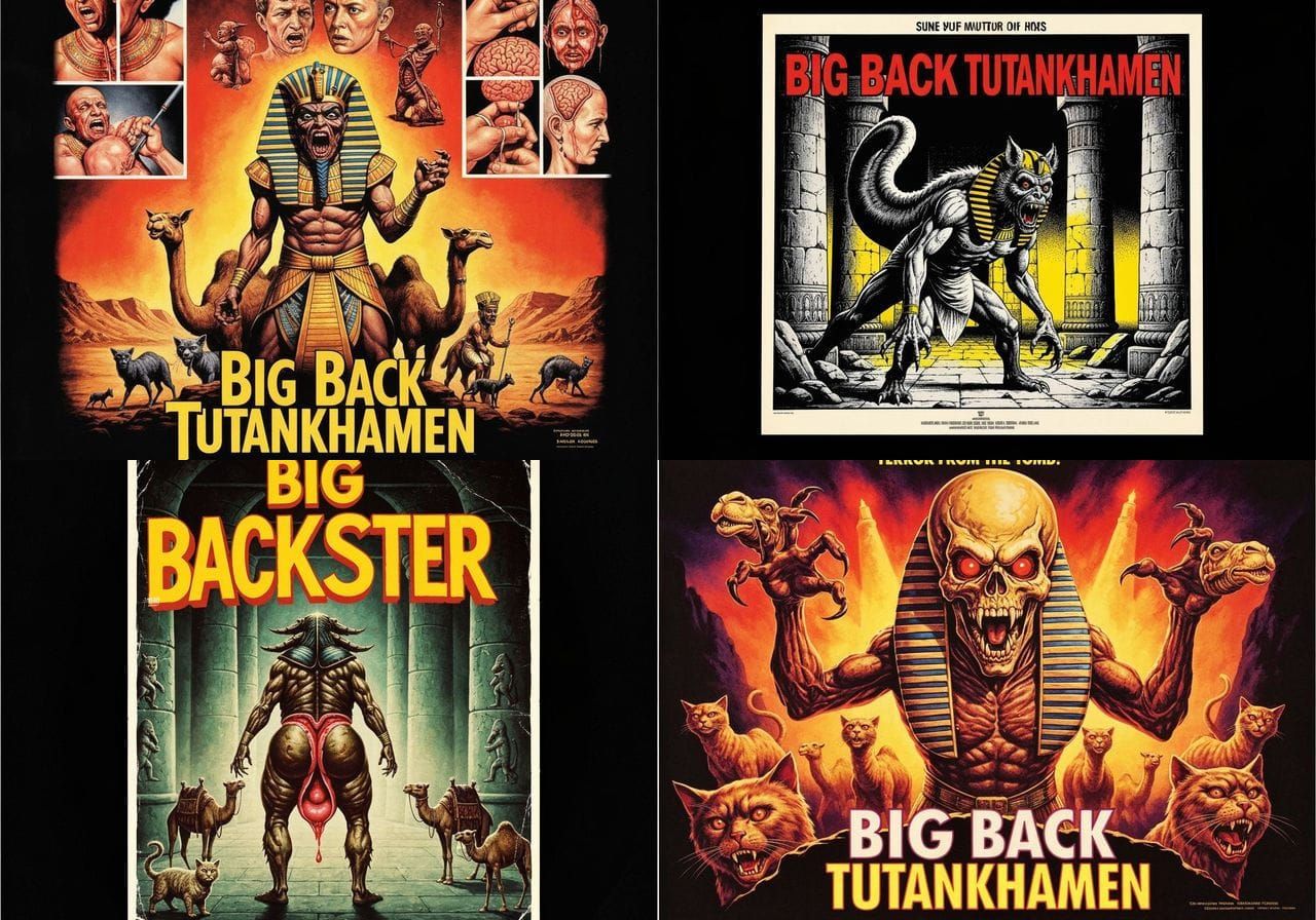 Disturbing 1970s Egyptian Horror Movie Poster