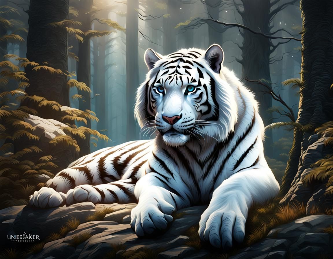 Tiger in the Woods