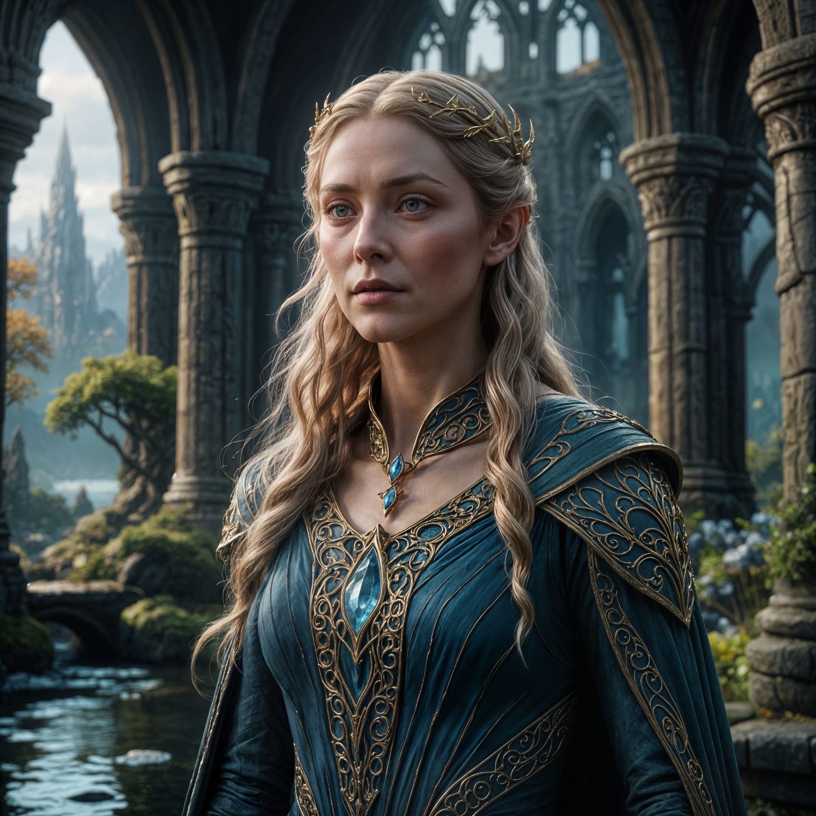 Galadriel Detailed Matte Painting in 8K