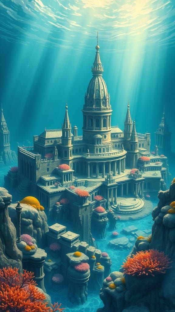 Lost City of Atlantis, Ancient Civilization in a Mystical Oc...