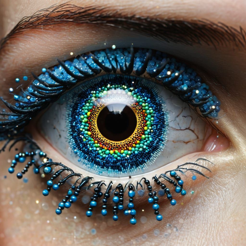 Beaded Eye: An Enchanting and Powerful Image