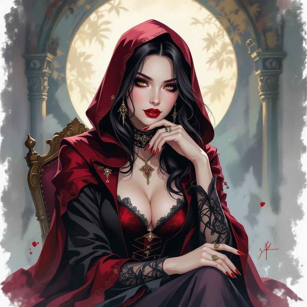 Exotic Vampire Lady 🦇❤️ PromptFlux v3