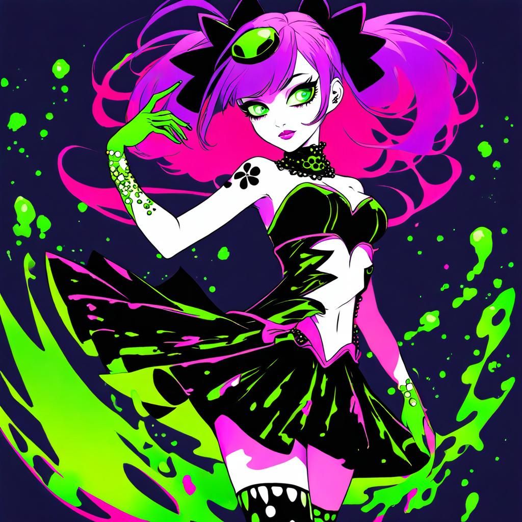 Ethereal Poison Girl: A Digital Rendering