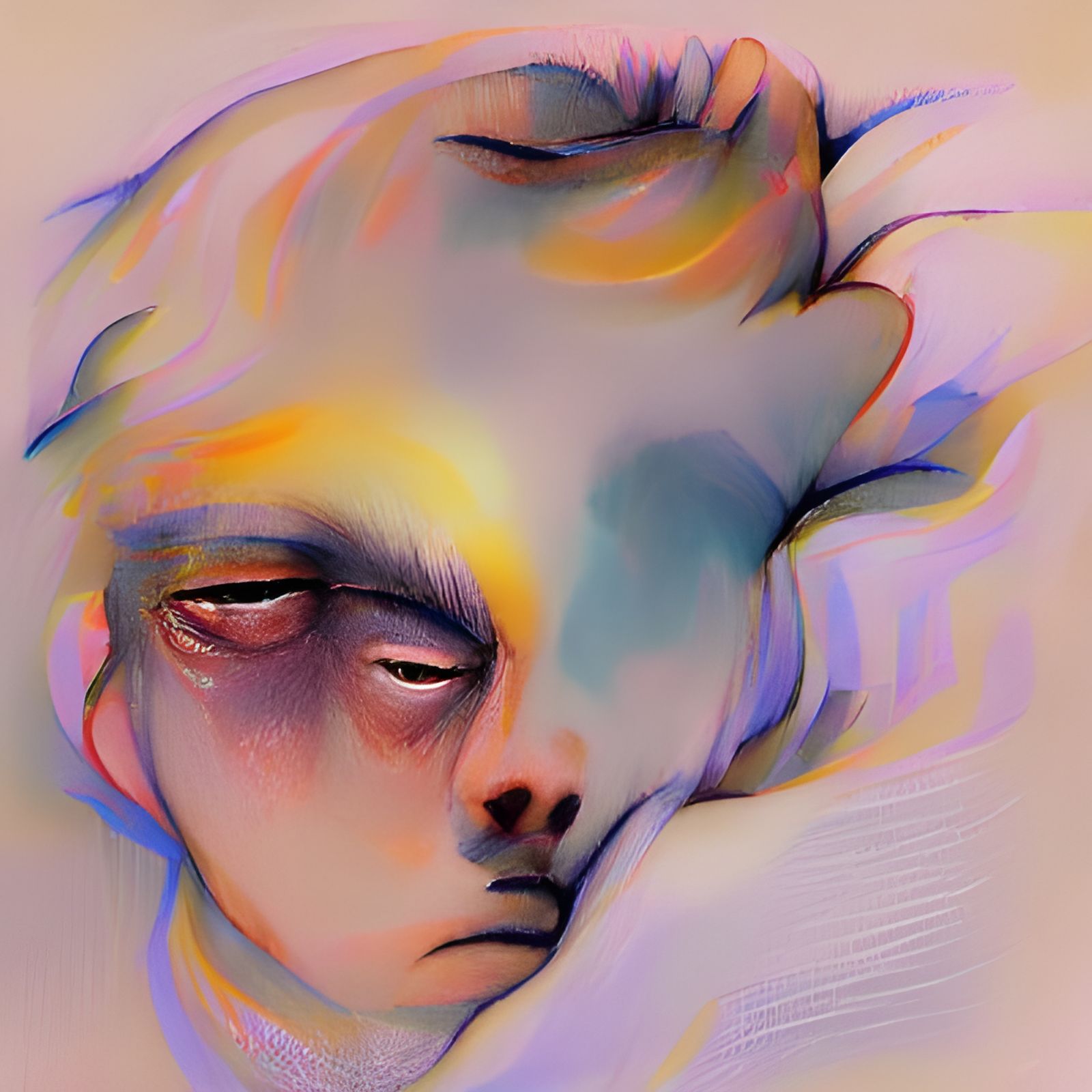 AI Generated Tired Soul