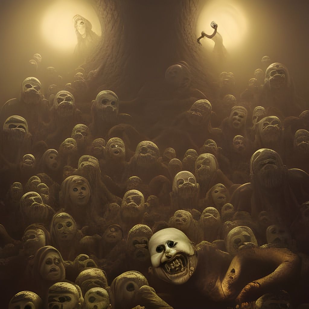 Clown Preachers vs Coal Miners: A Digital Art Nightmare