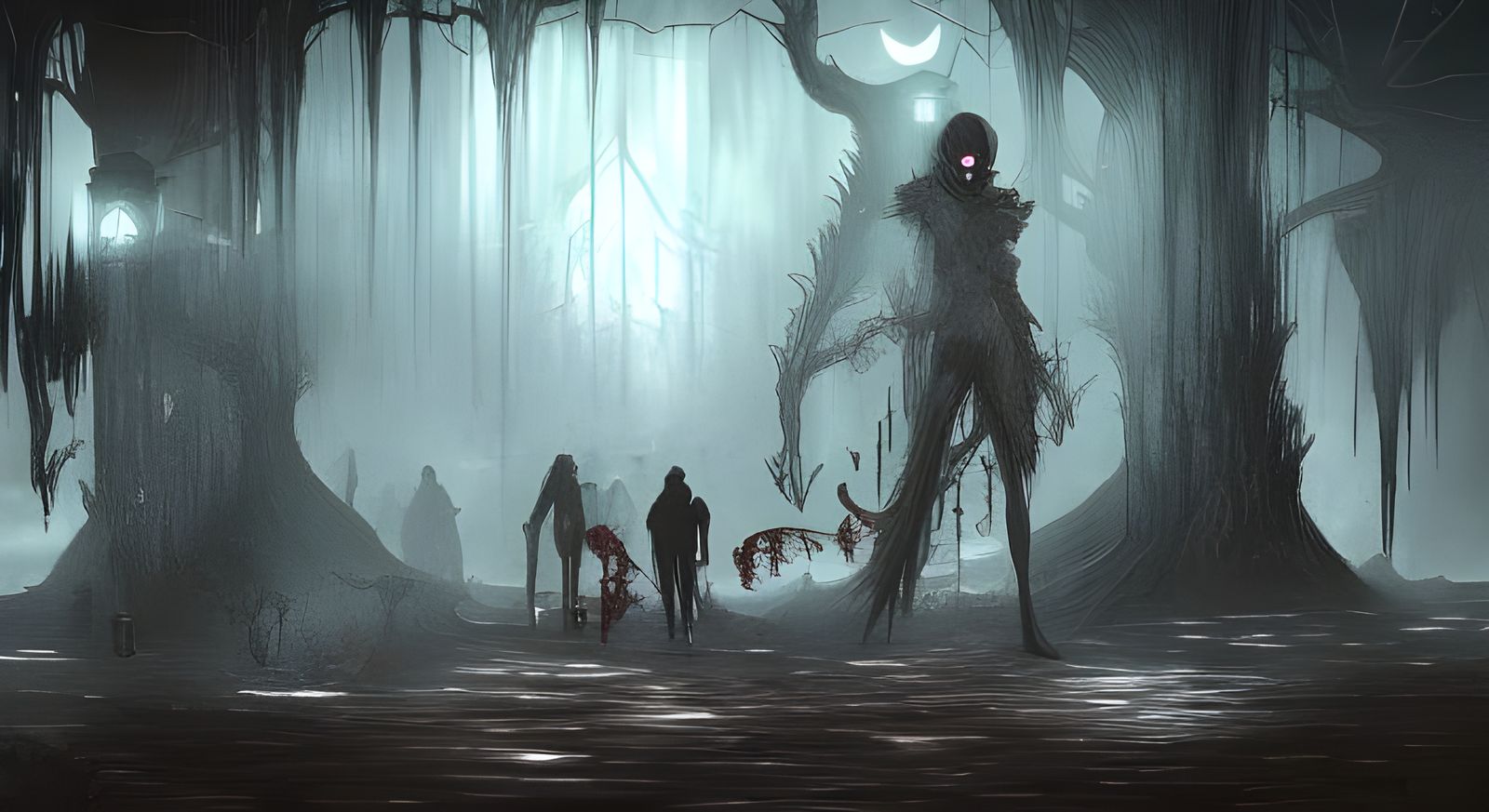 Vampire Ghost Assassin in Aetherpunk Fantasy World