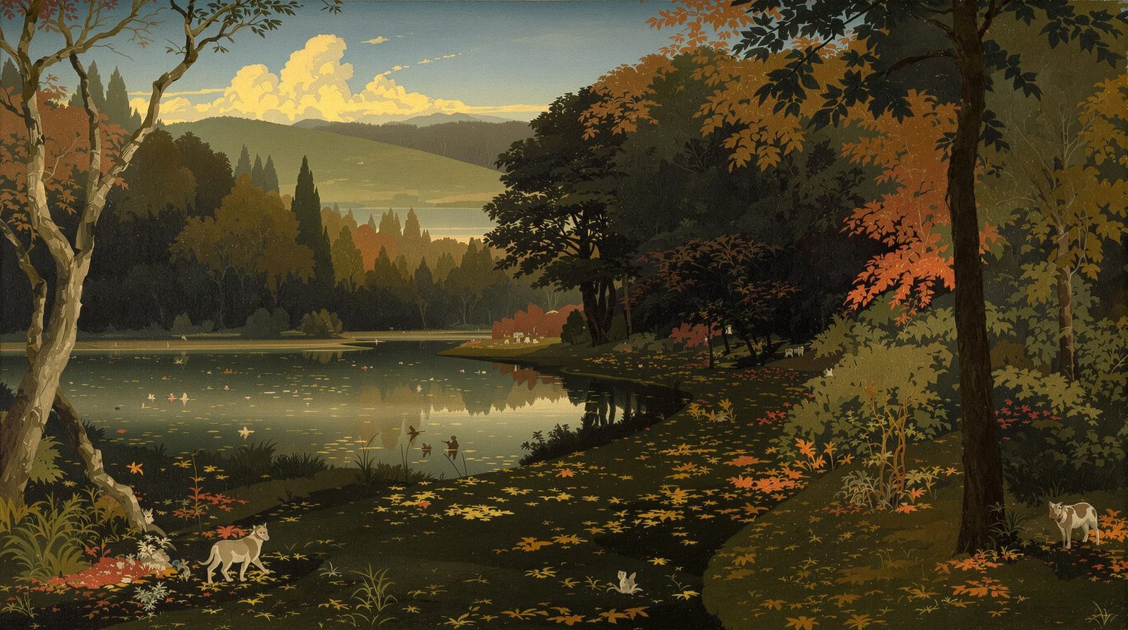 Golden Country Kingdom Folds Wings as Forest Tucks Lake In