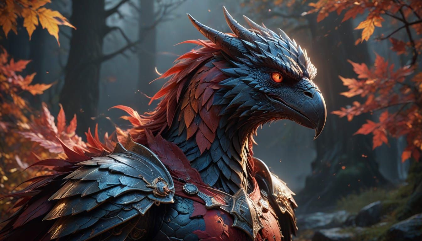 Noble Warrior Stands Beside Brünnhilde in Moonlit Splendor