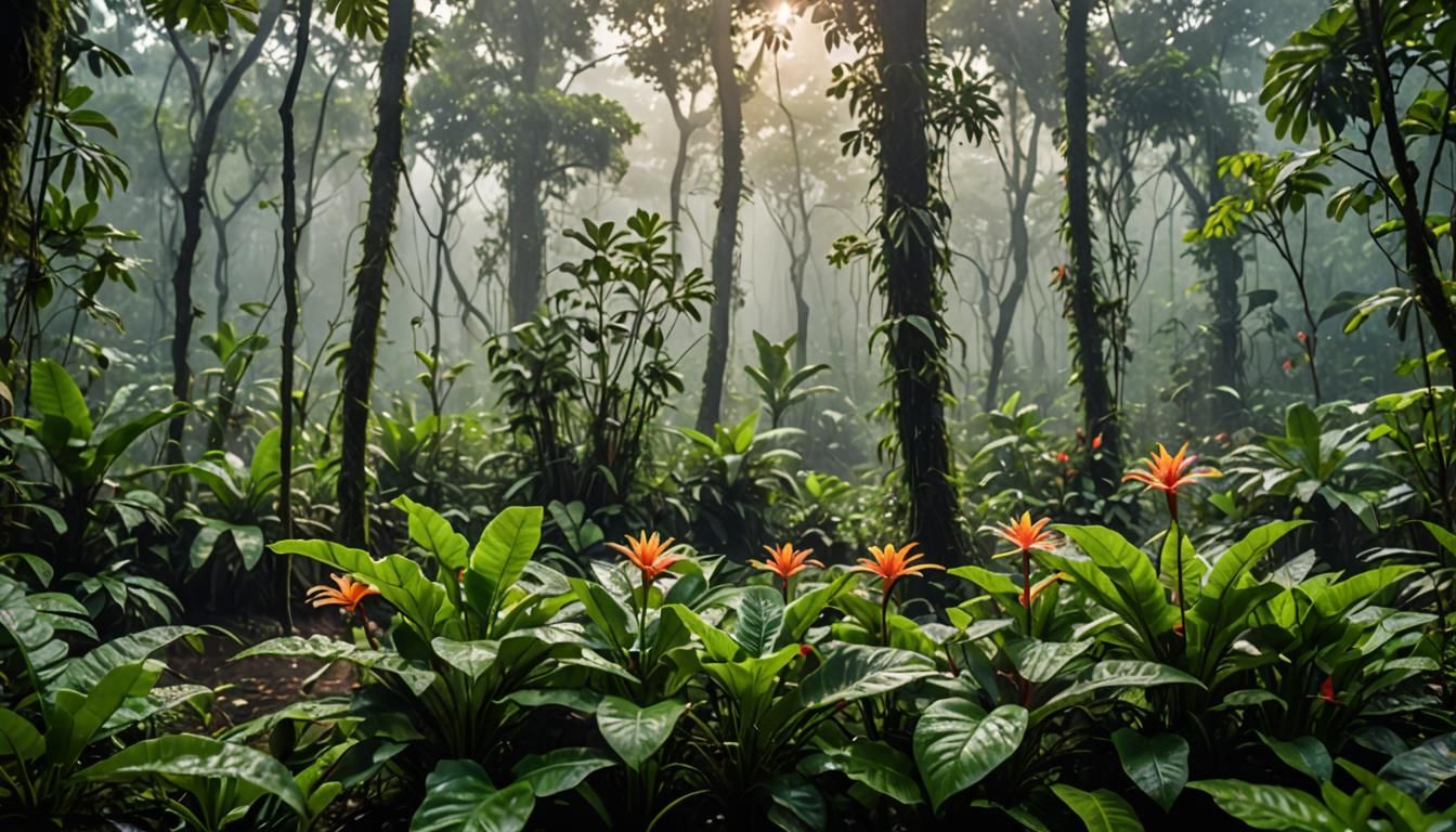Misty Amazon Rainforest: A Photographic Masterpiece