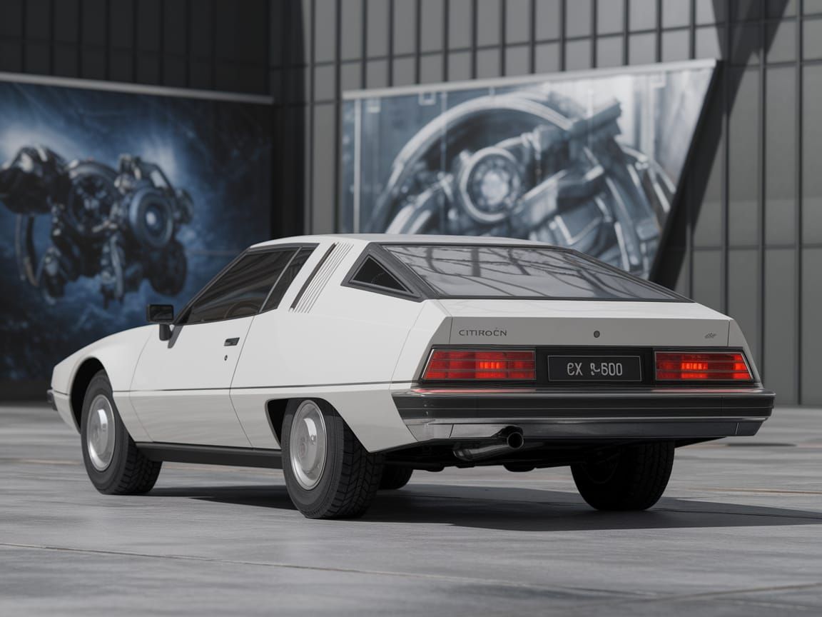 Citroën SM Pallas Concept in Futuristic, Sci-Fi Style