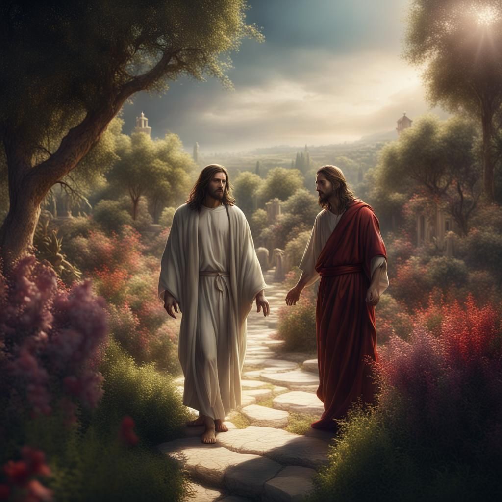 Heavenly Paradise: Jesus Welcomes a Soul