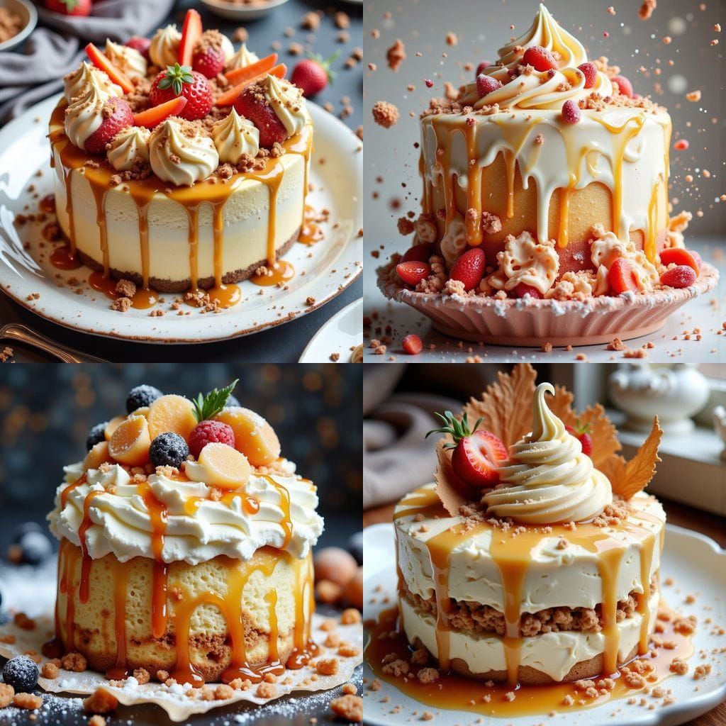 Edible Food Dress of Cheesecake and Slime