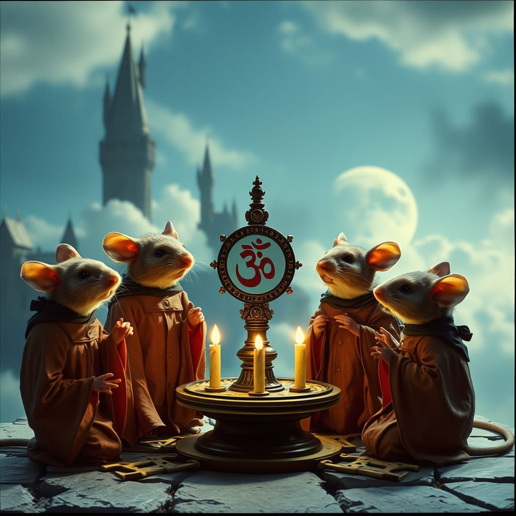 Ancient Mice Seers Consecrate Celestial Device