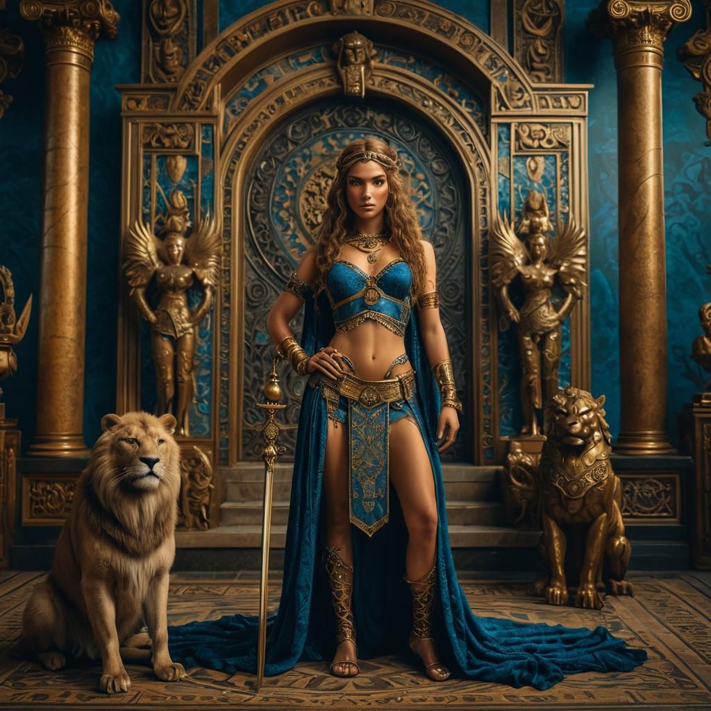 Beastmaster and King in Dark Academia Style