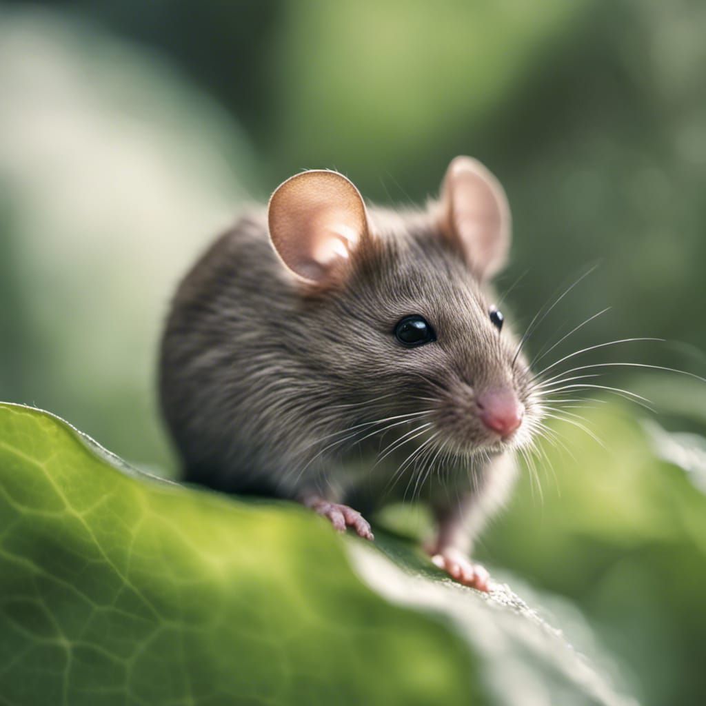 Mouse on Leaf: Professional Wildlife Photography