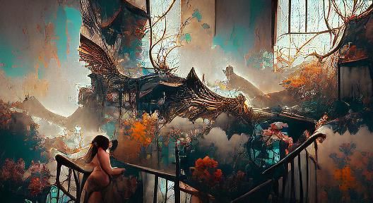 Dark Fantasy Landscape in Digital Art Style