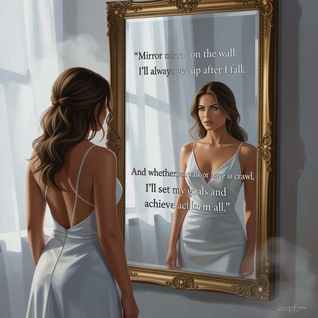 Hyper-Realistic Digital Painting of a Resilient Woman