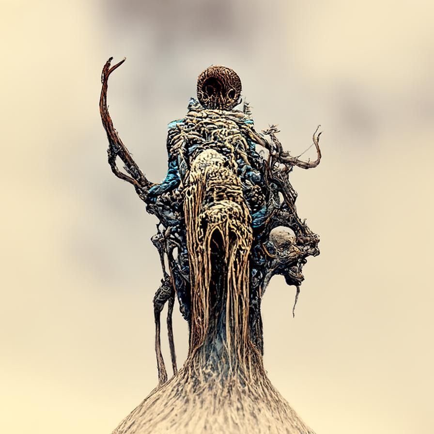 Horror Wizard Digital Illustration in Sinister Style