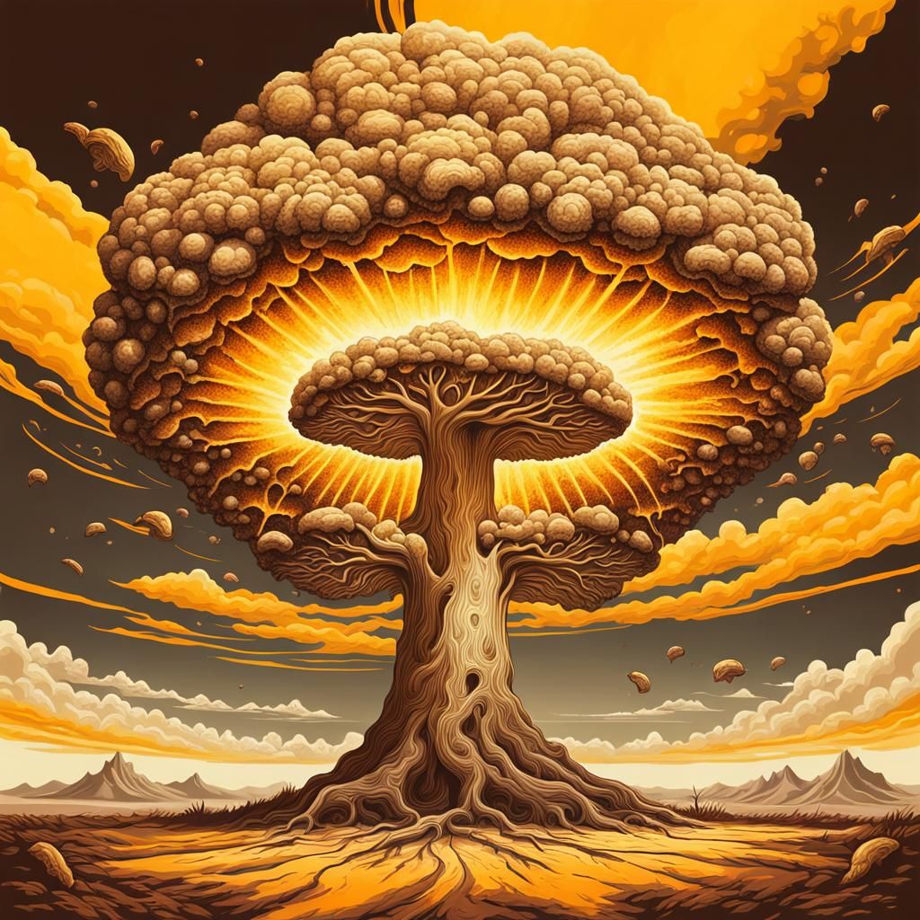 Nuclear World Tree: Abstract Art Explosion