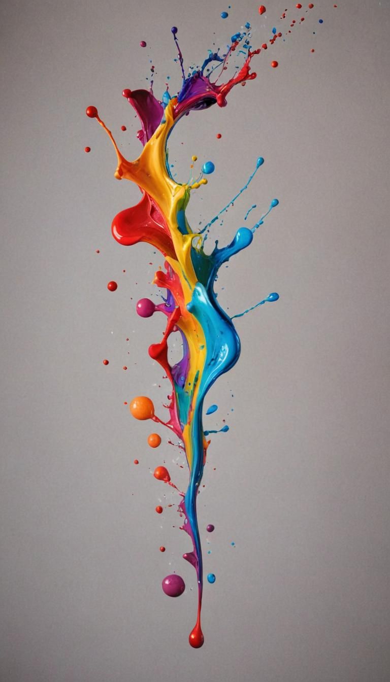 Beautiful Abstract Splash of Vibrant Colors