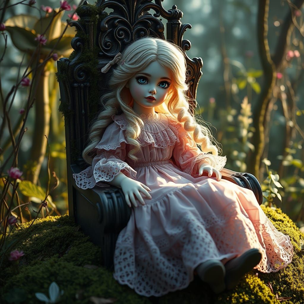 A blonde, beautiful porcelain doll , thank you@Dunka65