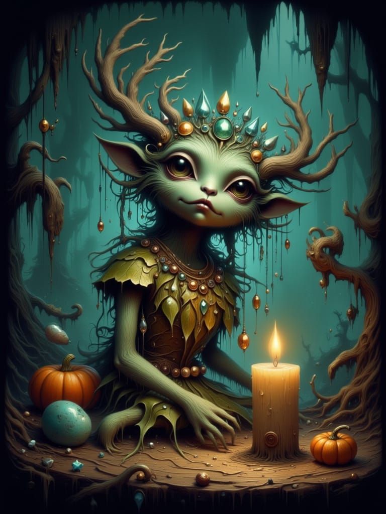 waiting for friends for small halloween party