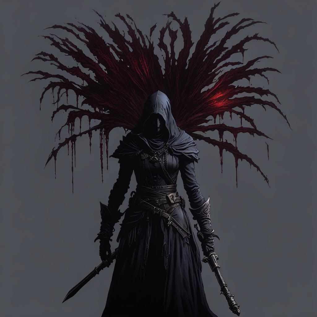 Bloodborne-Inspired Lonely Wraith Woman