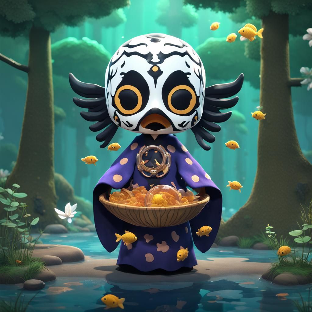 Angel of Death Forest Spirit: Detailed Matte Painting