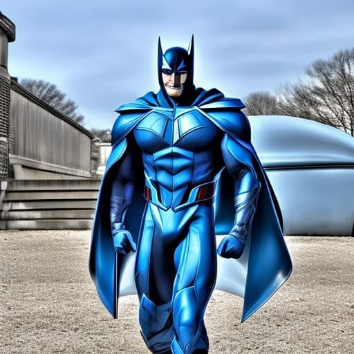 Jesus Christ as Blue Beetle in HDR