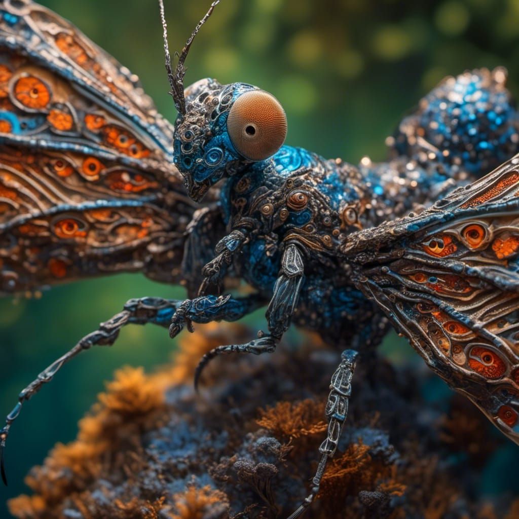 Hyperreal Close-Up of a Surreal Creature