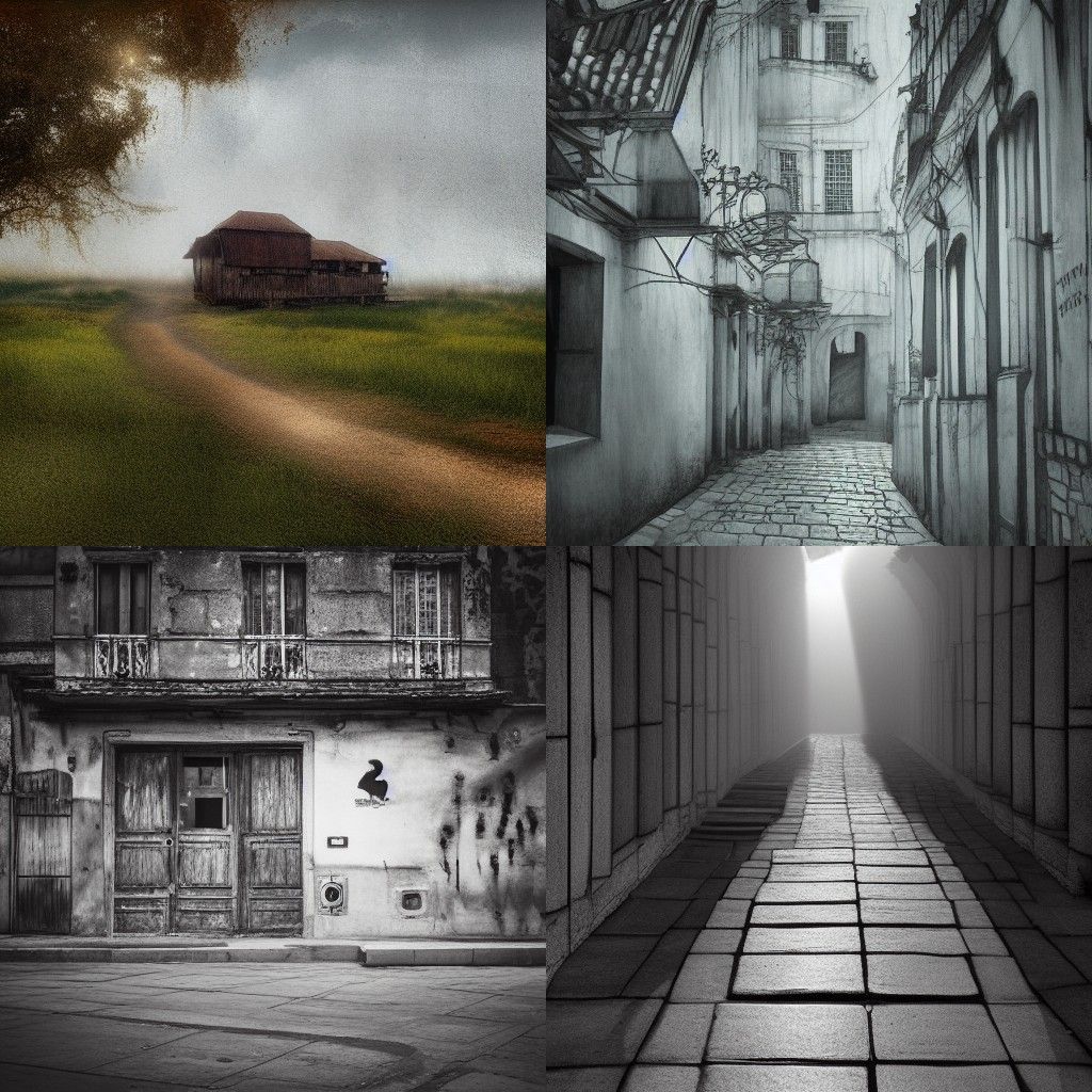 Abstract Portrait in Surrealist Style