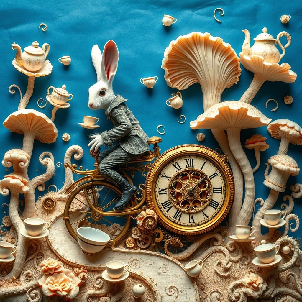 White Rabbit always in pursuit of time