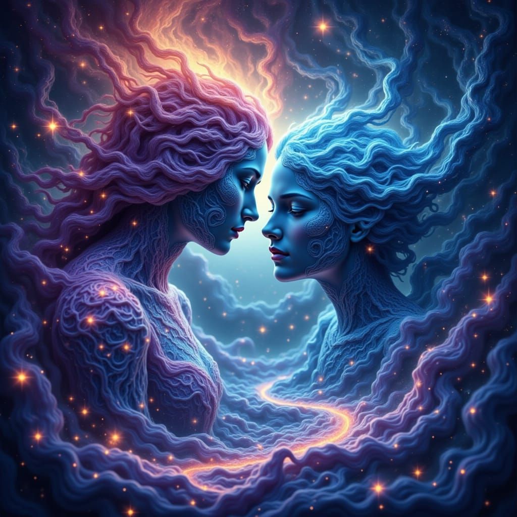 Celestial Panorama of Souls and Star Trails