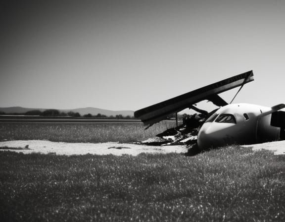 Dramatic Plane Crash Scene: Professional Photography
