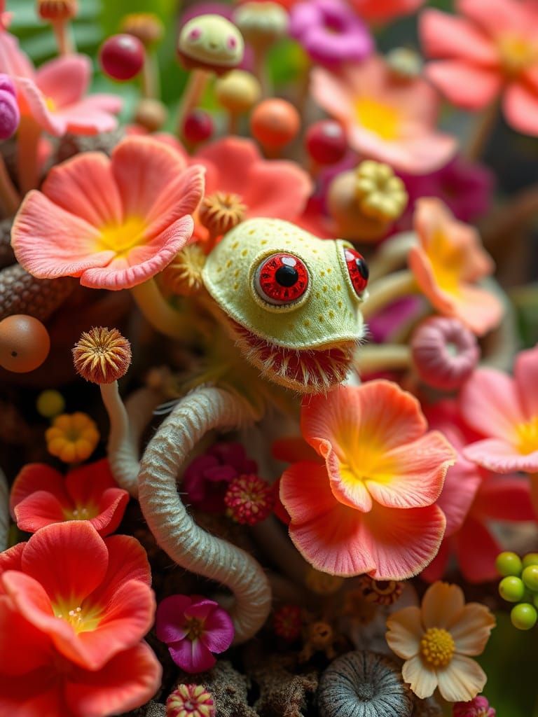 Spore Print of Hybrid Fauna and Flora