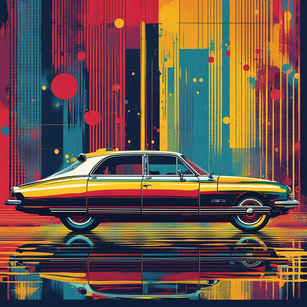 Chrysler Concorde in Pop Art Screen Print