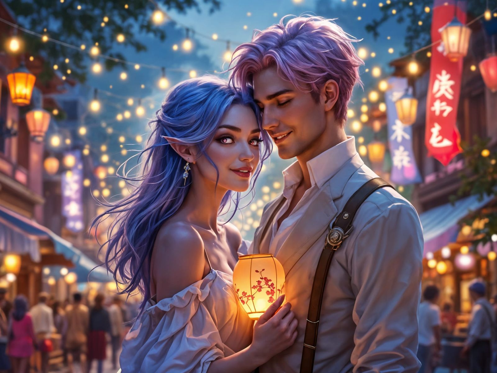 Cyrene and Zachary in Mystical Realms