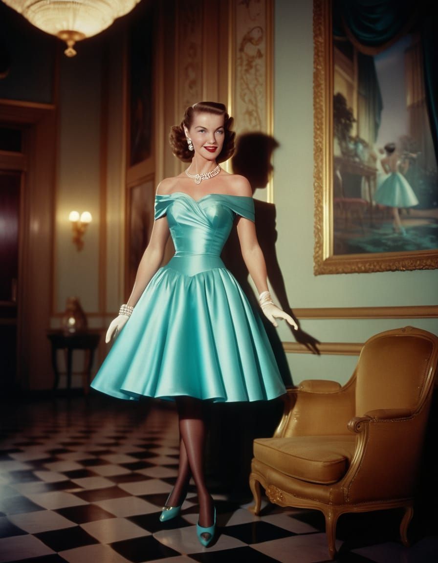 Patricia Knight in Vintage Ballroom Elegance