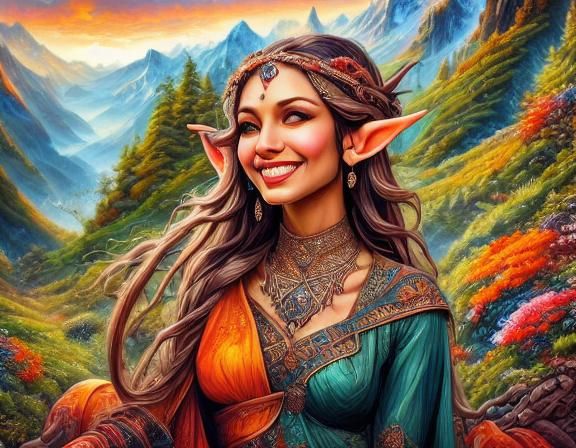 Elf in the Mountains - 1