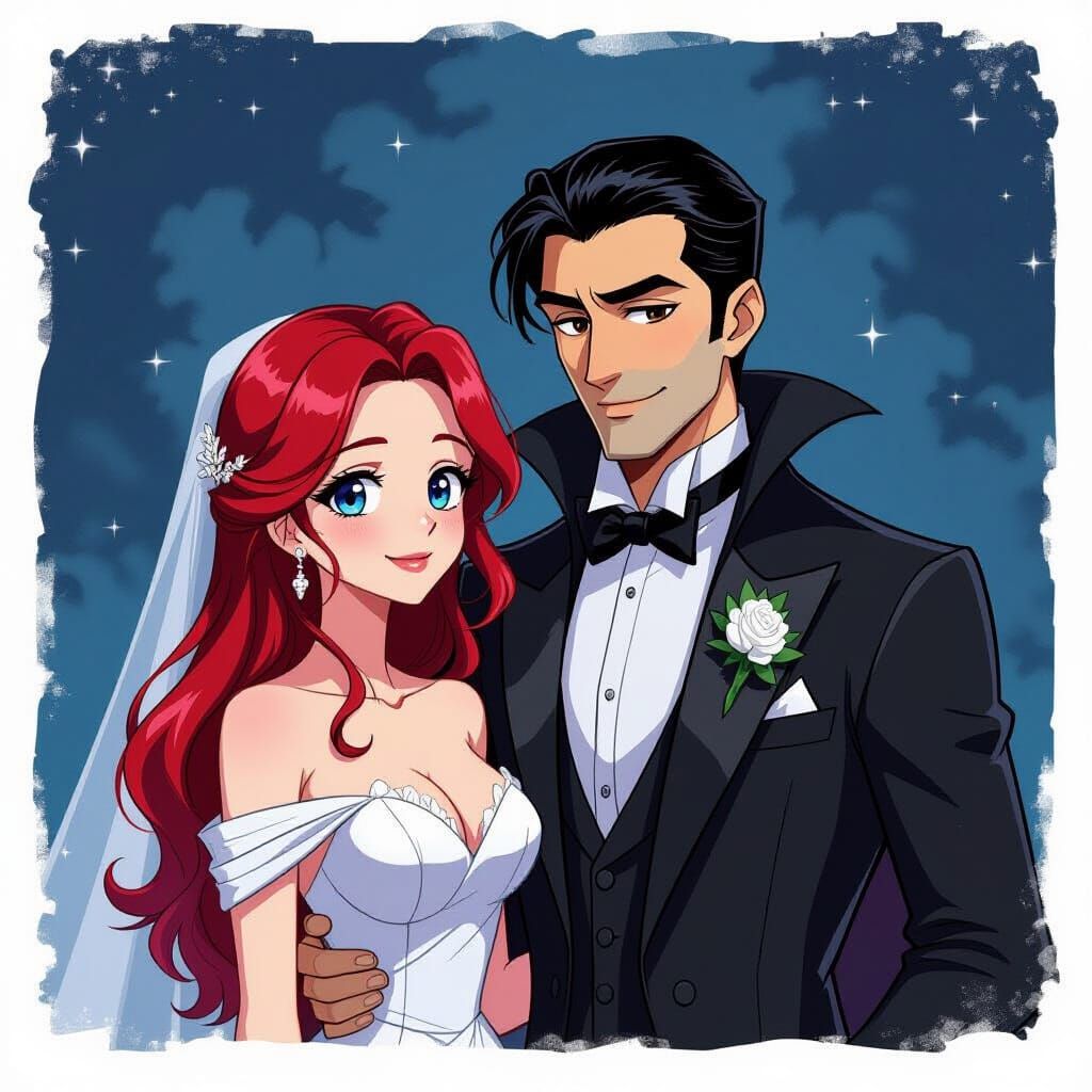 Dracula Picks Up Prom Date in Anime Style
