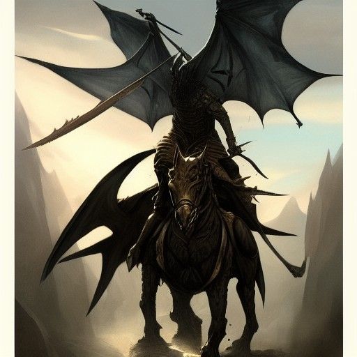Witch-king of Angmar on Wyvern, Sinister Art