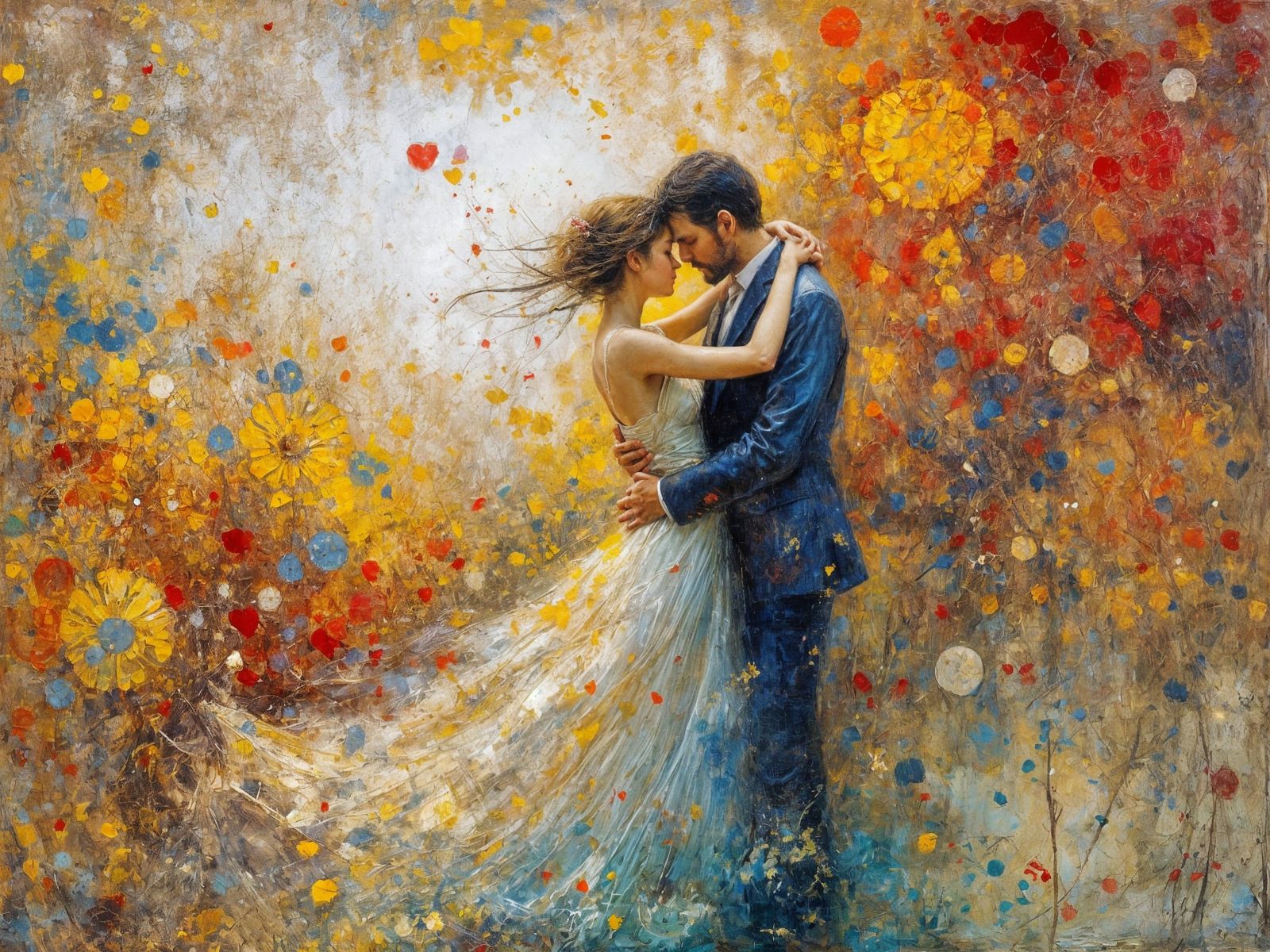 Couple Lost in Ethereal Dreamscapes