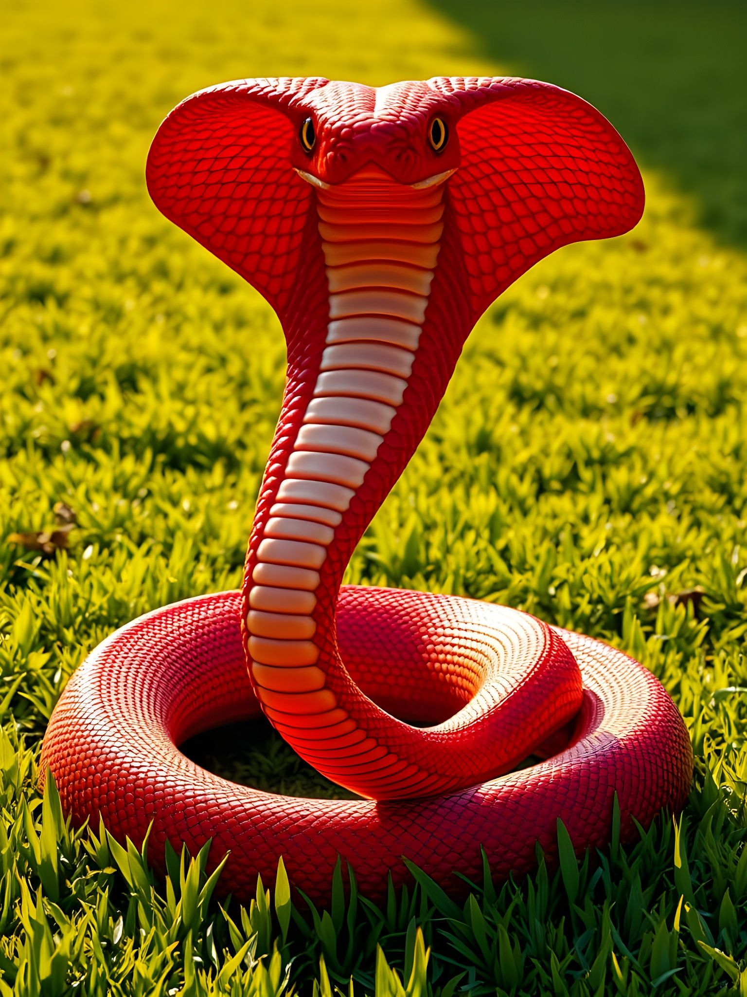 Hyperrealistic Cobra Heart in Exquisite Hyperrealism