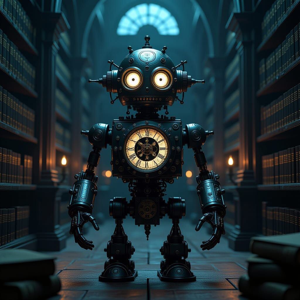 Clockwork Automaton in Ancient Library