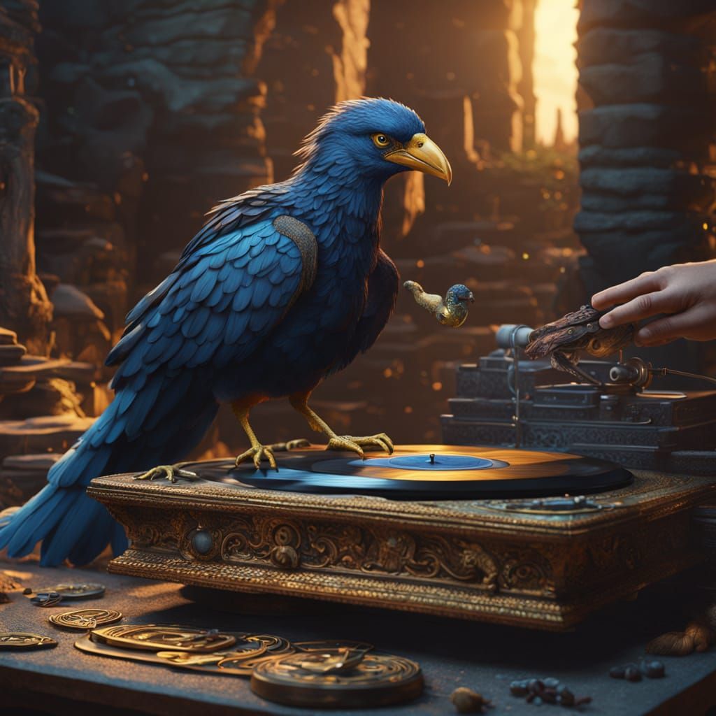 The Flintstones: Prehistoric DJ in Matte Painting