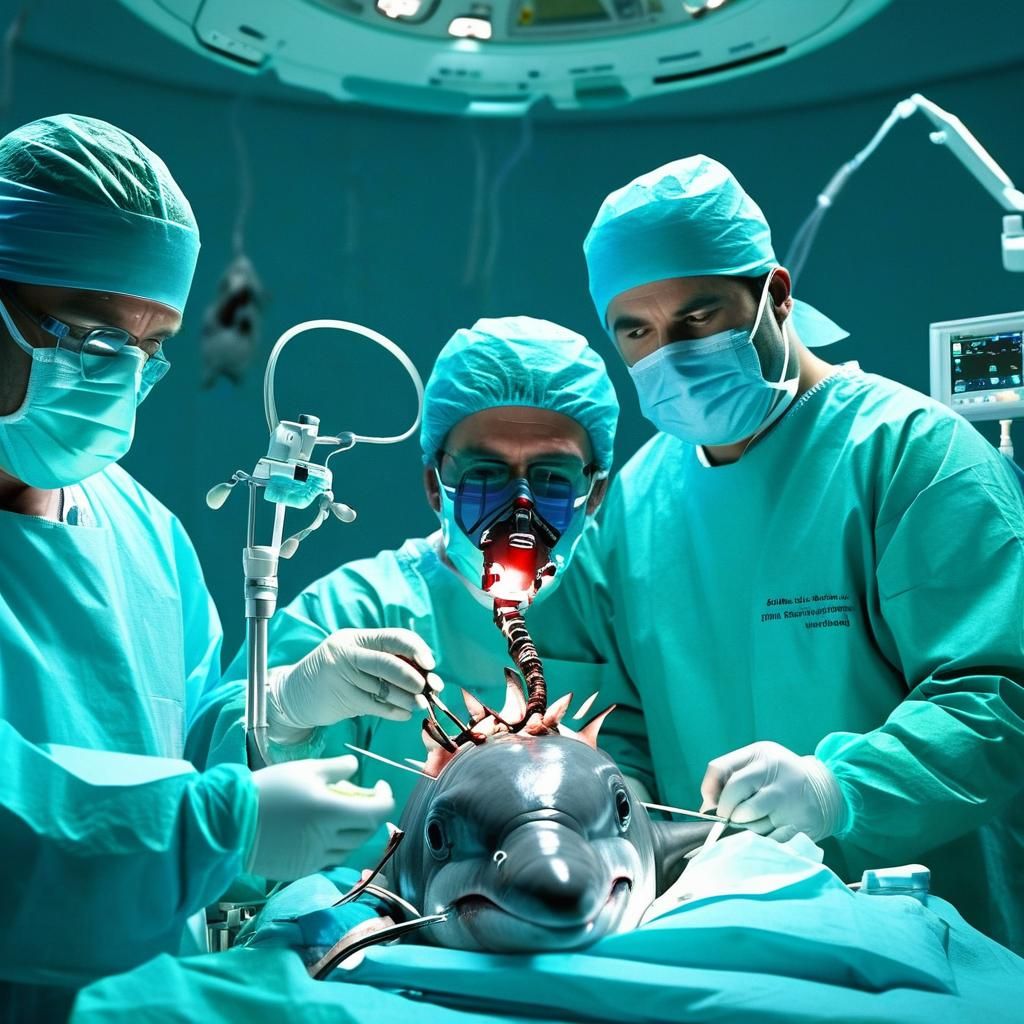 Penguin Surgeons Perform Open Heart Surgery