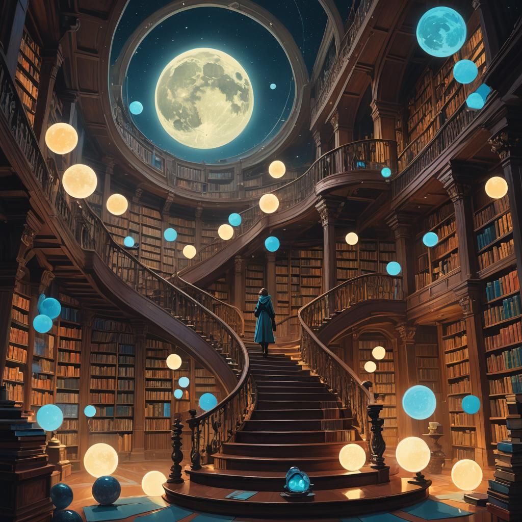 Mystical Moon Library: Fantasy Concept Art