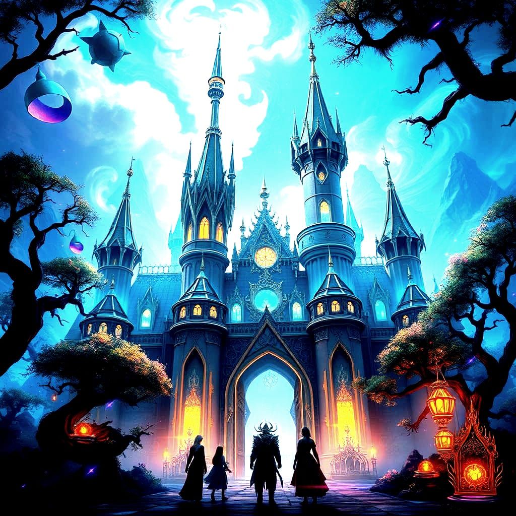 Enchanted Palace with Whimsical Heroes